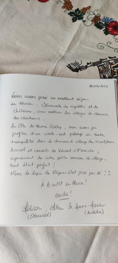 Gite Chez "Mamie Schlop" Kientzheim Exterior foto
